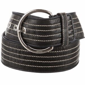 Prada Black and Silver Belt Bag